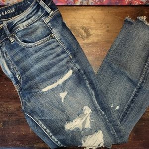 AE high rise jegging crop